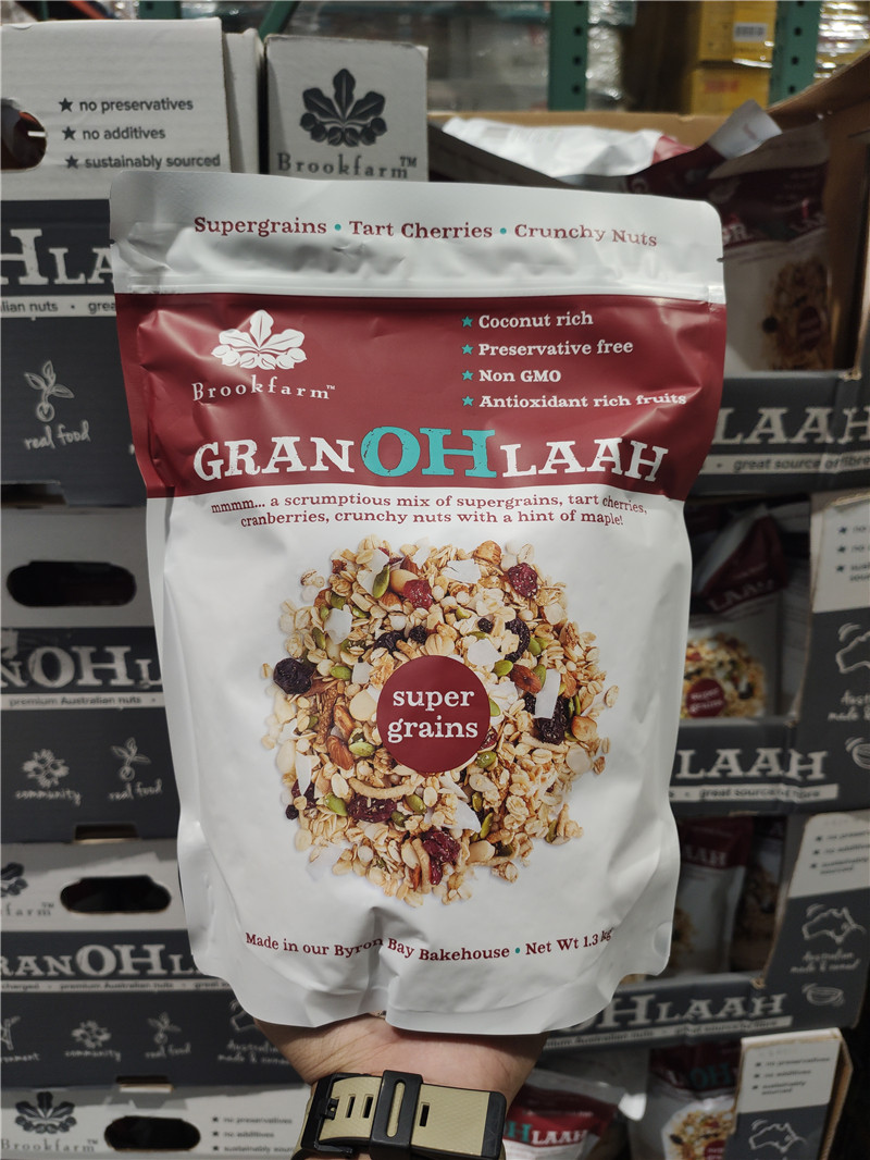 costco open city guest Australian BROOKFARM ishgin fruit nut home-made cereal 1 3KG