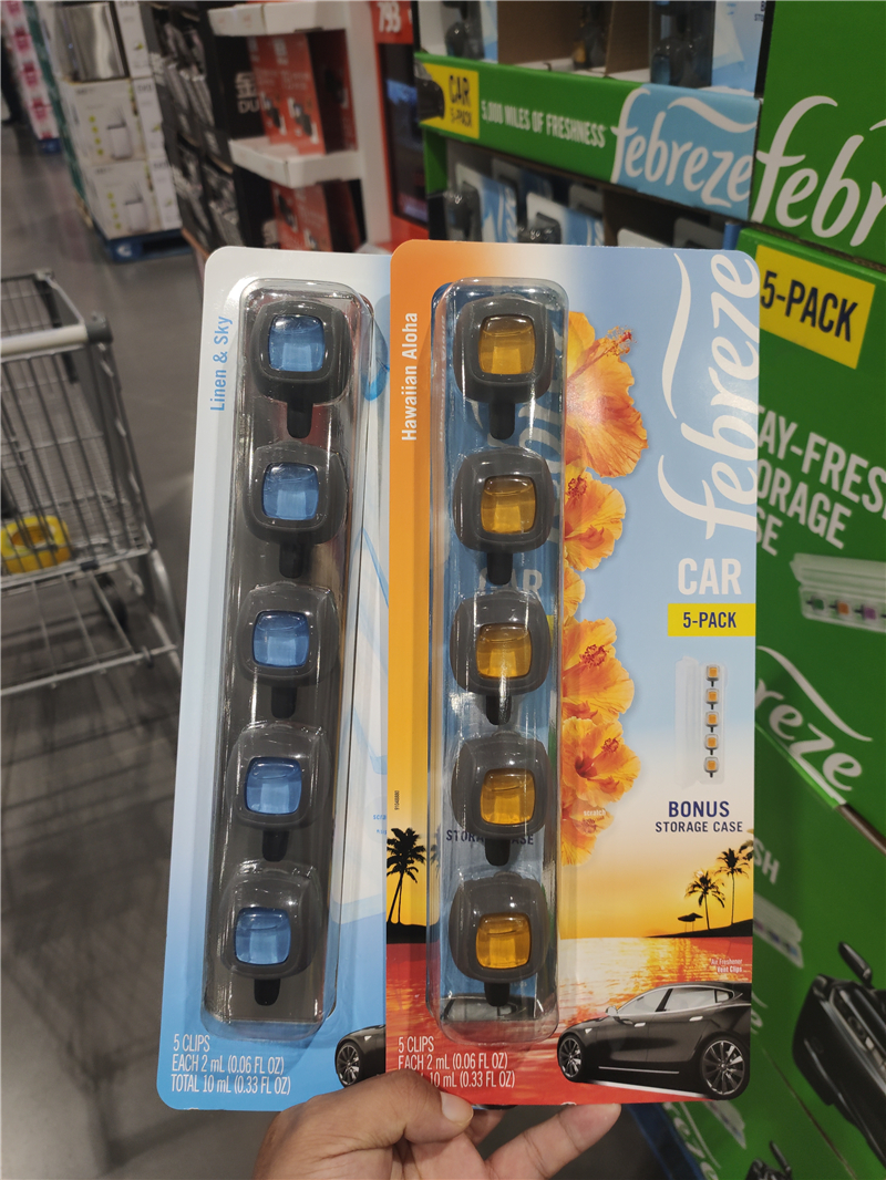 Shanghai CostcoFebreze Car air outlet Fragrance on-board deodorizing incense 2ml * 5