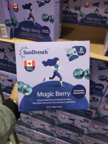Sam member supermarket Canada imports SunDrench freeze-dried fruit enzyme blueberry anthocyanins