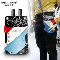 Hair Stylist Scissors Bag Upscale Hair Salon Private Network Red Purse Personality Hairdresser Rivet Skew Satchel Kit Tide