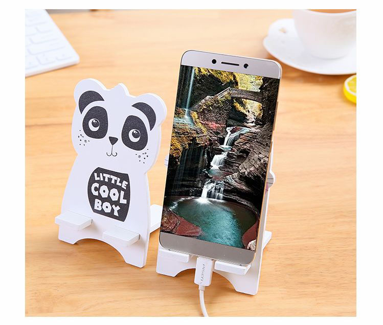 Phim hoạt hình động vật bảng gỗ điện thoại di động tươi và đáng yêu đơn giản điện thoại di động hỗ trợ lười biếng máy tính để bàn xem TV chủ điện thoại - TV thay màn hình tivi samsung