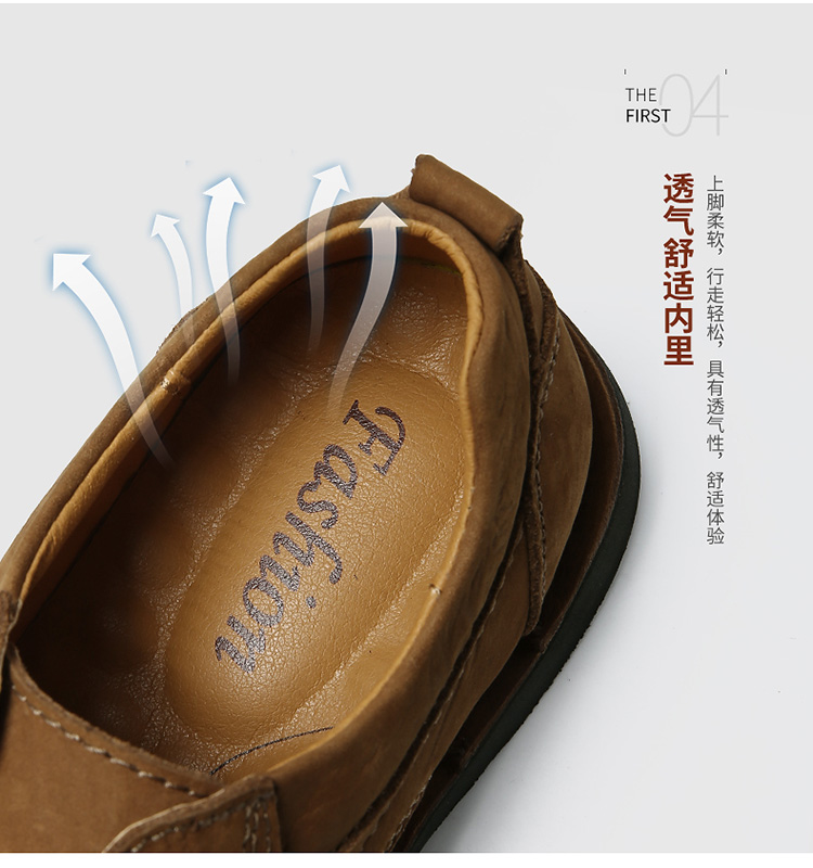 Jin Ge Camel giày dụng cụ nam thấp để giúp mùa hè thoáng khí ngoài trời đầu tròn giày gió Anh da retro - Giày thấp giày sneaker nam trắng
