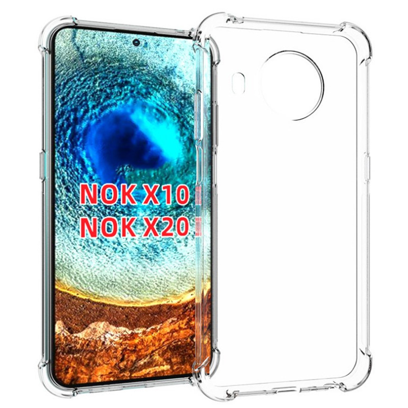 Nokia X10/X20 | Ta-1341 Airbag Transparent Soft Silicone Anti-Fall All-Inclusive Mobile Phone Case Protective Cover