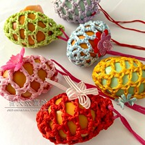 After 8090 nostalgic traditional Dragon Boat Festival handmade duck egg bag Lexia egg mesh bag children hanging neck toy