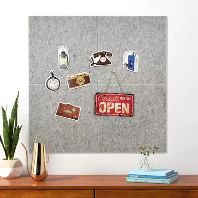 40x40cm Edge bevel felt plate with adhesive Creative cork Message work Self-adhesive display bar Photo wall