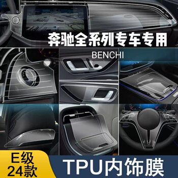 Suitable for 24-25 mercedes-benz e-class e300l interior film protector e260l central control navigation screen film modification parts