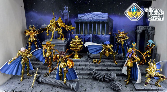 Pleasure Castle Saints Resin Scene Saints Myth EX Gold Grey Saint Domain Scene Small Full Set Spot