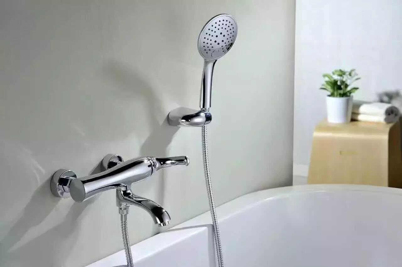 German contemporary high-end bathroom full copper hot and cold bathtub tap bathtub tap shower water mixing valve suit