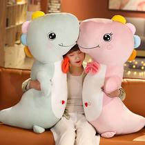 Cute dinosaur doll Unicorn plush toy ragdoll doll Sleeping on bed Lazy long pillow girl