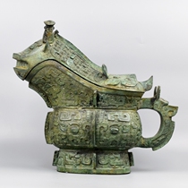 The Ruyi Imitation Antique Bronze Ware War Han Water Pit Embroidered Noodle Wine Tavern Wine Tavern Wine Factory Exhibition Hall Furnishing