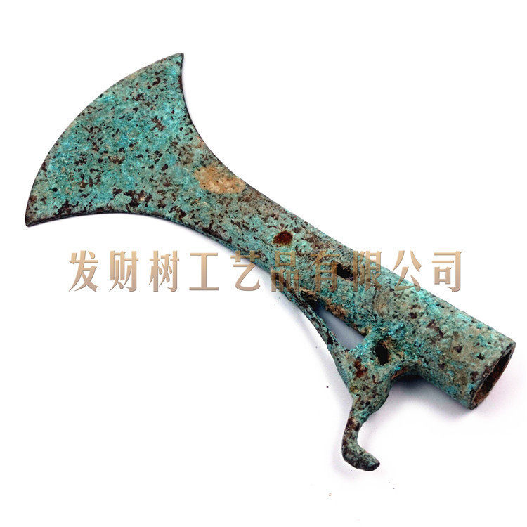Antique Bronze Ware Red Spot Green Rust Weapon of ancient War utensils Goodent spear with sword knife Crossbow Machine Ancient Play collection
