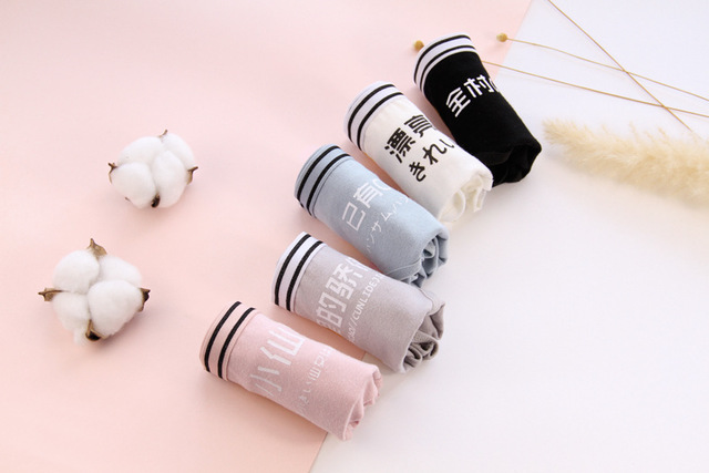 5 hộp quà, đồ lót nữ, quần short cotton cỡ lớn, quần short trẻ em lớn, quần lót nữ, bộ sưu tập lớn của học sinh do lot nu