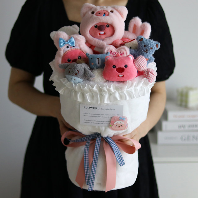 ດອກໄມ້ກາຕູນ doll bouquet hellokitty kapibala loopy ວັນເດືອນປີເກີດ graduation ຂອງຂວັນວັນເດັກນ້ອຍ