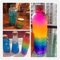 DIY Starry Sky bottle full set of materials package Nebula bottle rainbow bottle wishing bottle drifting ocean bottle finished glass