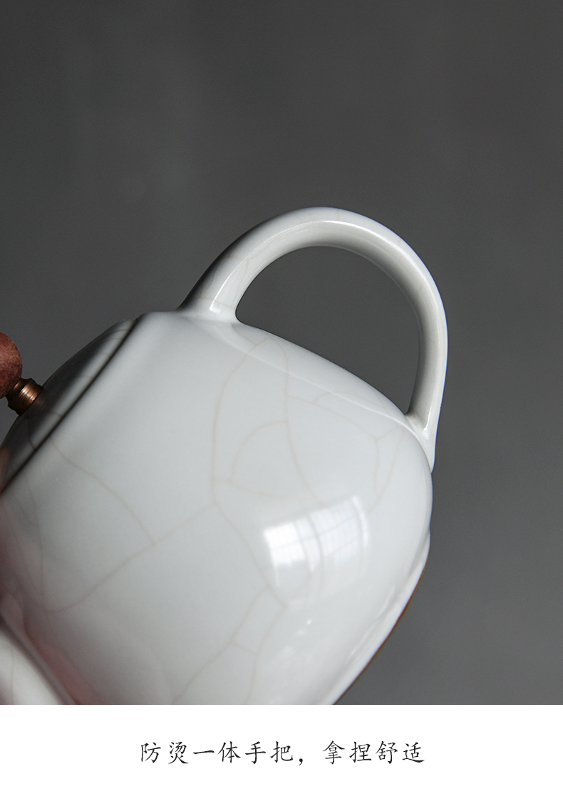 Start your up kung fu tea pot small tea ware tea one single pot of boiled water separation with jingdezhen ceramic tea set