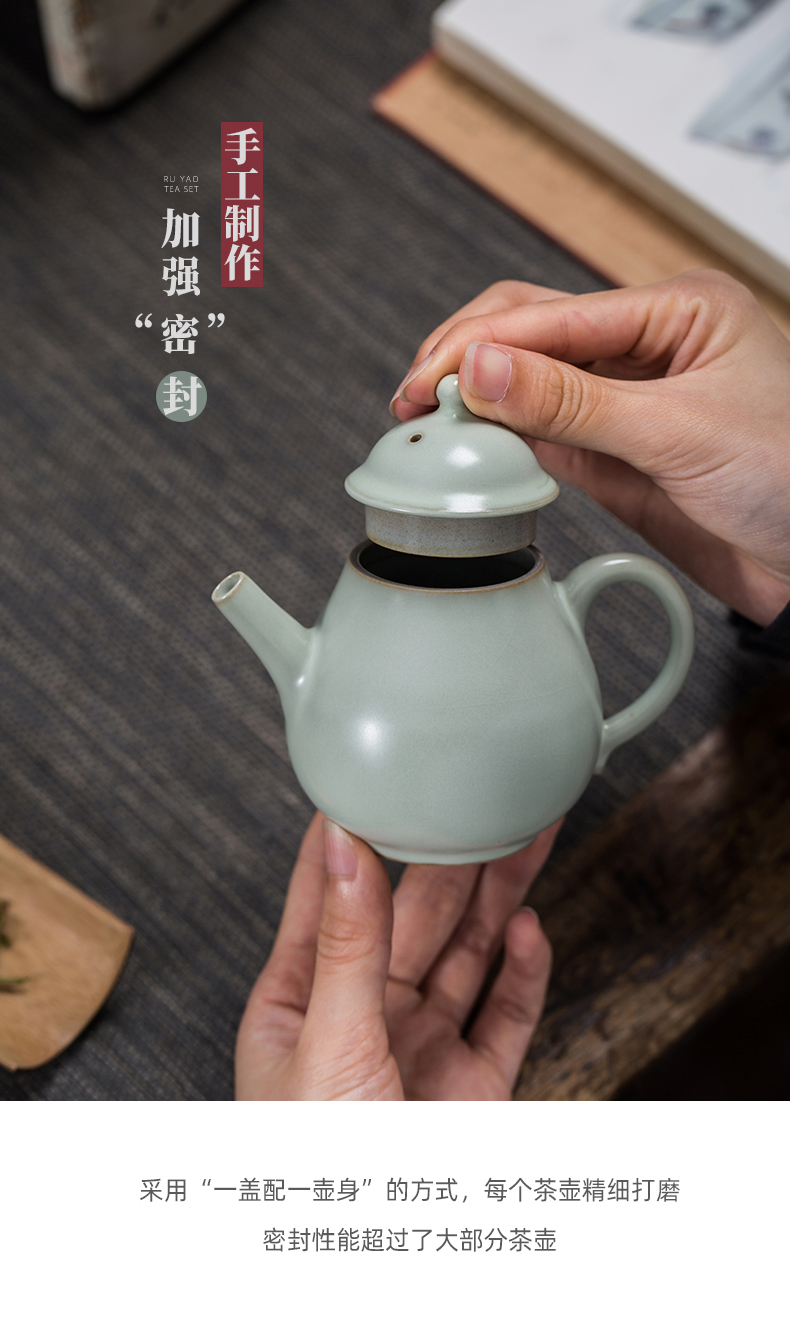 Public remit your up ceramic tea pot single pot one little teapot with a red teapot pure manual kung fu tea set