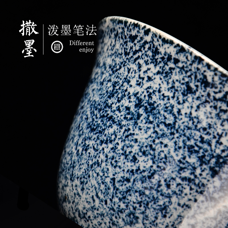 Public remit hand - made best tureen, jingdezhen ceramic only three bowl of blue and white porcelain bowl with large kung fu tea cups