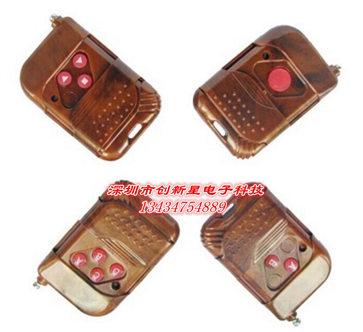 Manufacturer Direct sale large amount of cash supply Peach Wood Remote Control Welding Code Learning Code 1 Key 2 Key 3 Key 4 key 315M433M