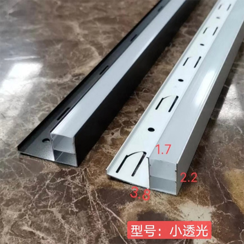 Integrated ceiling aluminum gusset edge strip corner line keel accessories black corner line kitchen and bathroom suspended ceiling materials full set