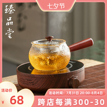 On the side of the Zhen Pint Hall the glass tea tea pot small green mandarin special electric pottery stove cooking tea machine high temperature resistant cooking teapot suit