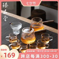 Zhen Pindang Glass Tea Set for Home Living Room Gongfu Tea Office Guests High Temperature Resistant Bubble Teapot