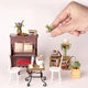 Ruoshi DIY art house can be assembled as a model handmade micro-landscape small house literary Simon time coffee
