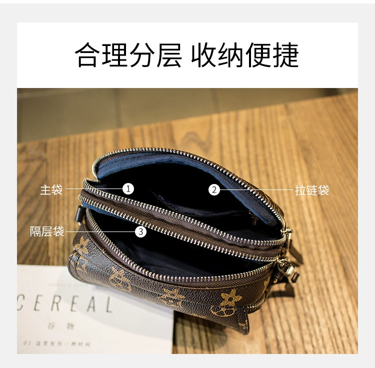 Túi xách nữ 2019 mới thời trang retro phiên bản Hàn Quốc của túi đeo chéo vai hoang dã nhiều lớp mini túi xách vuông - Túi xách nữ túi xách nữ vascara