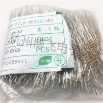 Carbon film resistors 1 8W 1 6W 5% 910R 1K 1 2K 1 5K 1 8K a pack of 1000 4 2 yuan