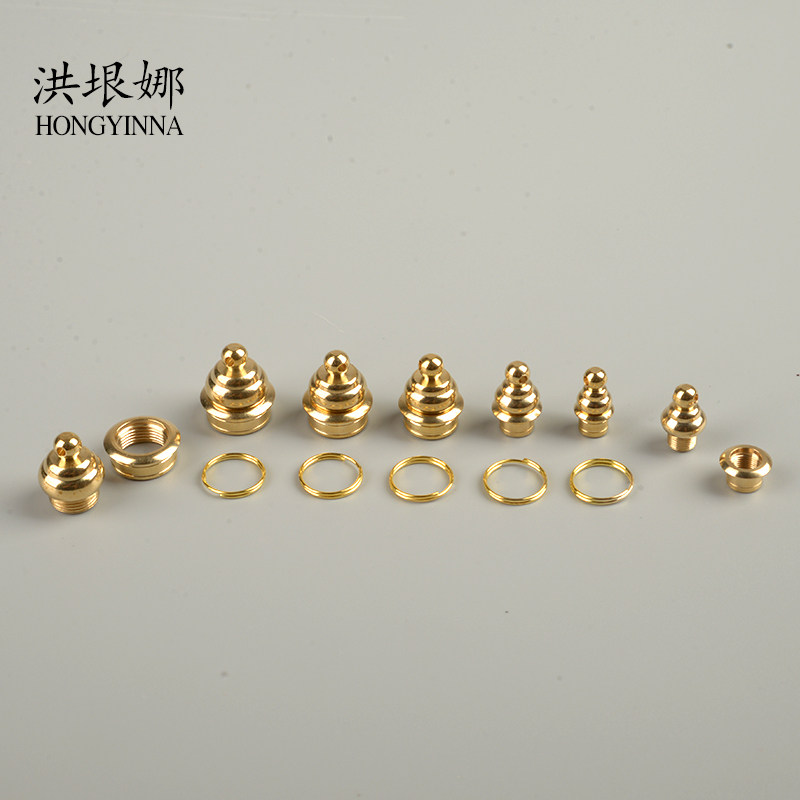 Snuff bottle accessories Snuff bottle lid Gourd inlaid mouth accessories Inside painting snuff bottle accessories Gourd brass mouth