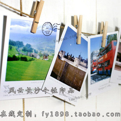 40 pieces of peninsula iron box lomo card customization 3-inch photo DIY postcard personalized wallet photo to map customization