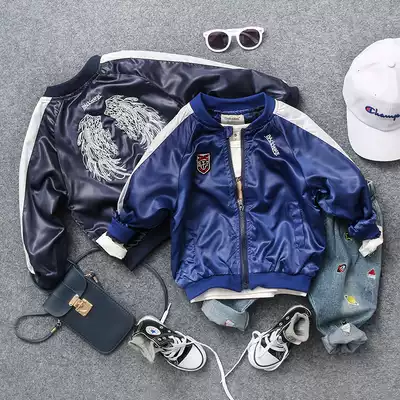Spring and autumn new children's clothing boys coat tide baby Foreign pie Joker baseball uniform children's casual jacket Korean version
