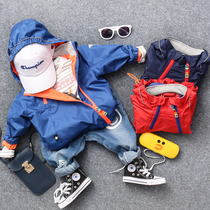 Spring and autumn new childrens clothing boys  jacket tide baby Western style stormtrooper boy childrens oblique zipper top