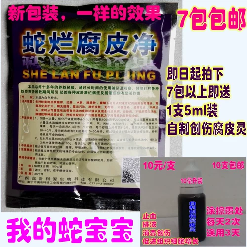 Змея гнилая кожа Чистая кожа змея гнилая змея Змея Раненая змея Зубная домашние животные и змеи -змеи красные и опухшие с черными пятнами и очисткой