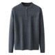 Ordos half turtleneck 100 pure cashmere sweater men's thick sweater winter old-mid-aged and older zipper woolen sweater