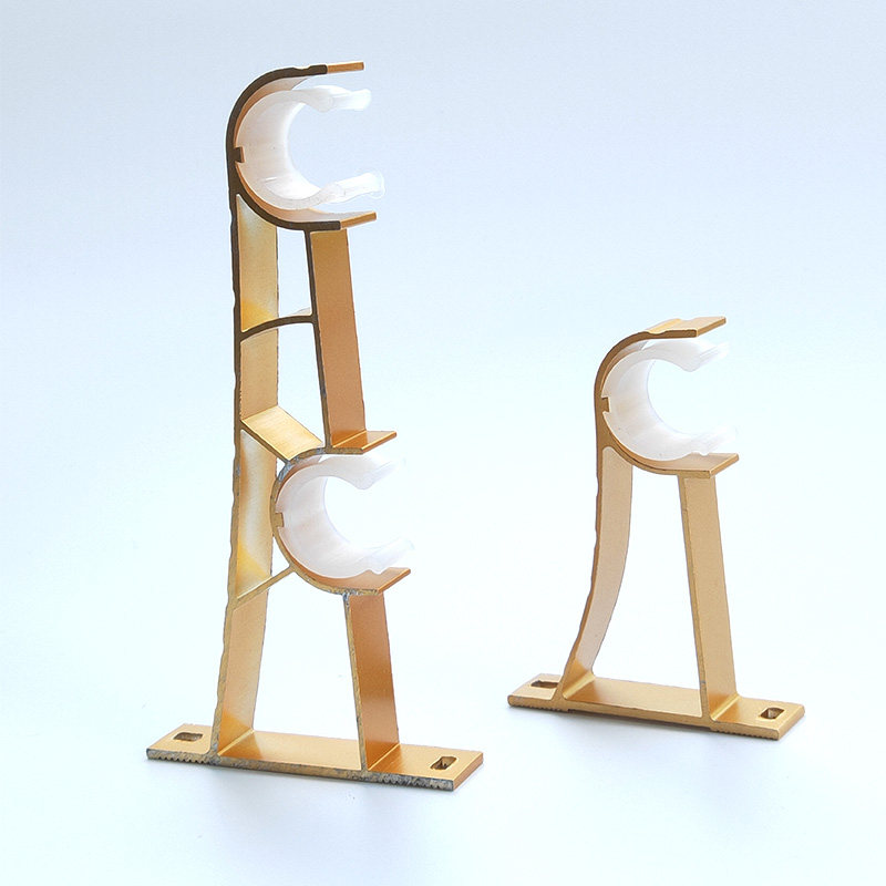 Window Curtain Rod Holder in Roman clubhead Roman Rod Bracket Accessories Base Universal Side Mounted Curtain Bracket Double