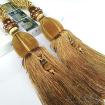 European style new popular boutique hanging ball tie rope jewelry ball curtain accessories high-grade velvet ball