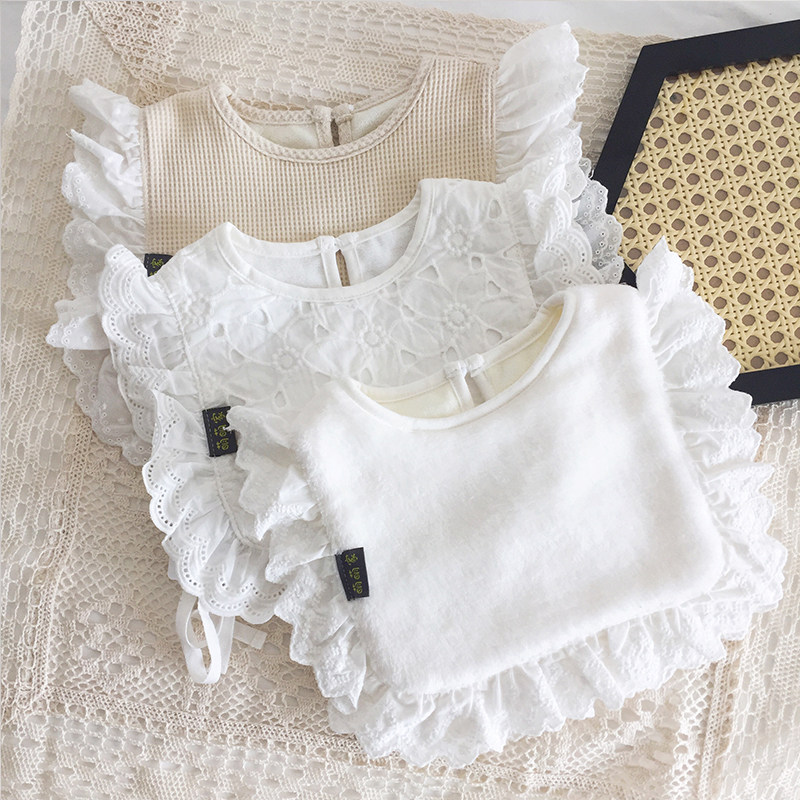 ins Korean version baby bib versatile shape bib male and female baby saliva towel blouse 100 days old saliva pocket