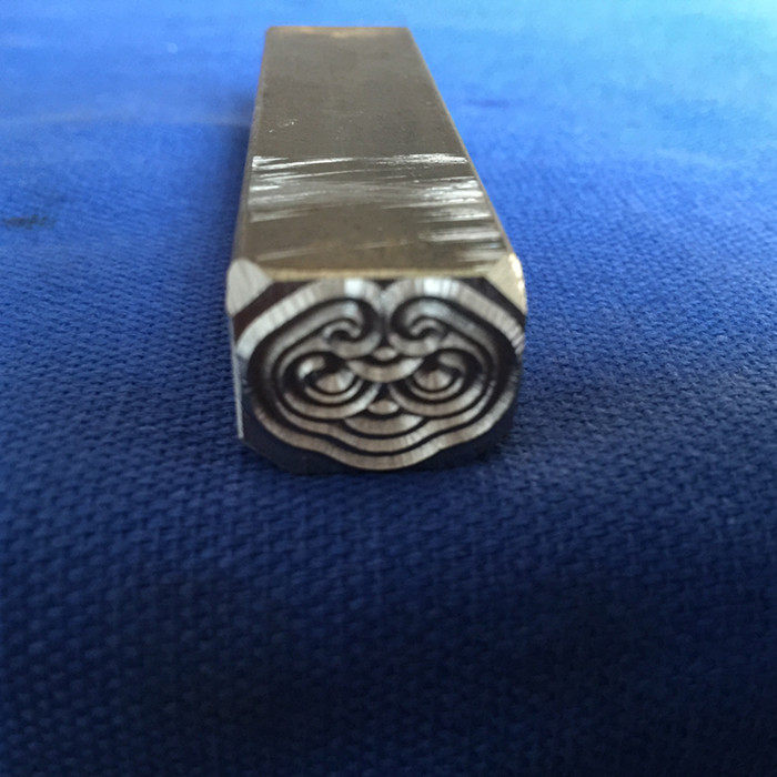 Custom steel word die hand knocks steel printed gold print Porcelain Print Chisel Rinds steel letter Chinese character steel print Non-labeled steel print