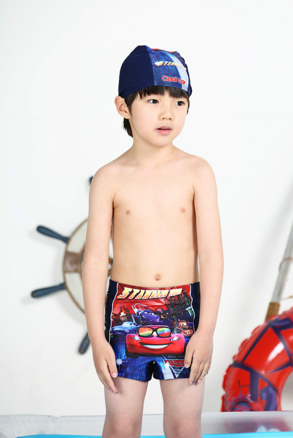 Quần bơi trẻ em mới cho bé trai quần áo trẻ em trẻ em góc phẳng làm khô nhanh quần bơi mùa xuân quần bơi để gửi mũ bơi đồ bơi be trai 12 tuổi