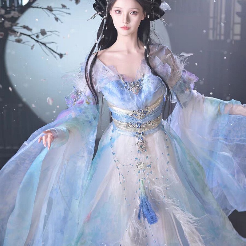 New Product【Four Seasons Goddess】Dream in the Garden Aesthetic Super Fairy-Style Heavy-Duty Craftsmanship Chest-Length Dress with Han Elements in Fairy Tale Style New Product【Four Seasons Goddess】Dream in the Garden Aesthetic Super Fairy-Style Heavy-Duty Craftsmanship Chest-Length Dress with Han Elements in Fairy Tale Style