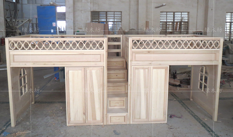 Hãy ra khỏi giường ngủ loft giường tầng với giường kệ lưu trữ bàn đa chức năng trên giường gỗ giường ngủ trẻ em Mỹ của - Giường giường 2 tầng cho bé