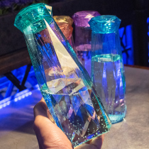 Shellfish feather creative trend student water cup Plastic portable leak-proof Korean fresh and cute Korean version of the simple water bottle