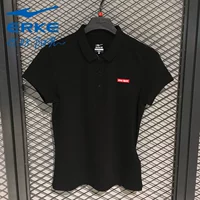 Hongxing Erke xác thực phụ nữ 2018 mùa hè thoáng khí thấm mồ hôi áo thun ngắn tay áo polo 12218219300 - Áo polo thể thao polo áo
