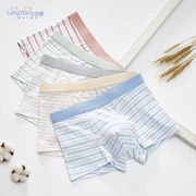 Big boy cotton boxer tóm tắt cậu bé béo 12-15 tuổi học sinh trung học cơ sở quần short vuông cộng với tăng phân bón