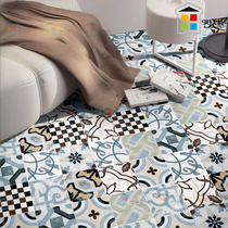 Hand-painted tiles Nordic parquet tiles Living room Kitchen Bathroom Balcony Bedroom Dining room flower pieces Wall tiles Floor tiles