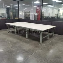 Factory direct high density cutting bed cutting table cutting table stainless steel edging table thick tripod