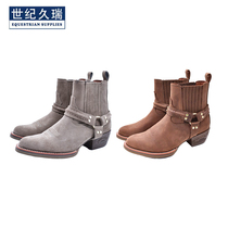 Century Rui Western Department Horse Boots Cowboy Boots Leather Boots Leather Boots Martin Boots Knight Equipped Western Denim Shoes