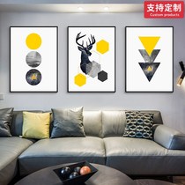 Nordic Style Decoration Painting Modern Minimalist Living Room Hung Painting Triptych Abstract Restaurant Mural Sofa Background Wall Painting