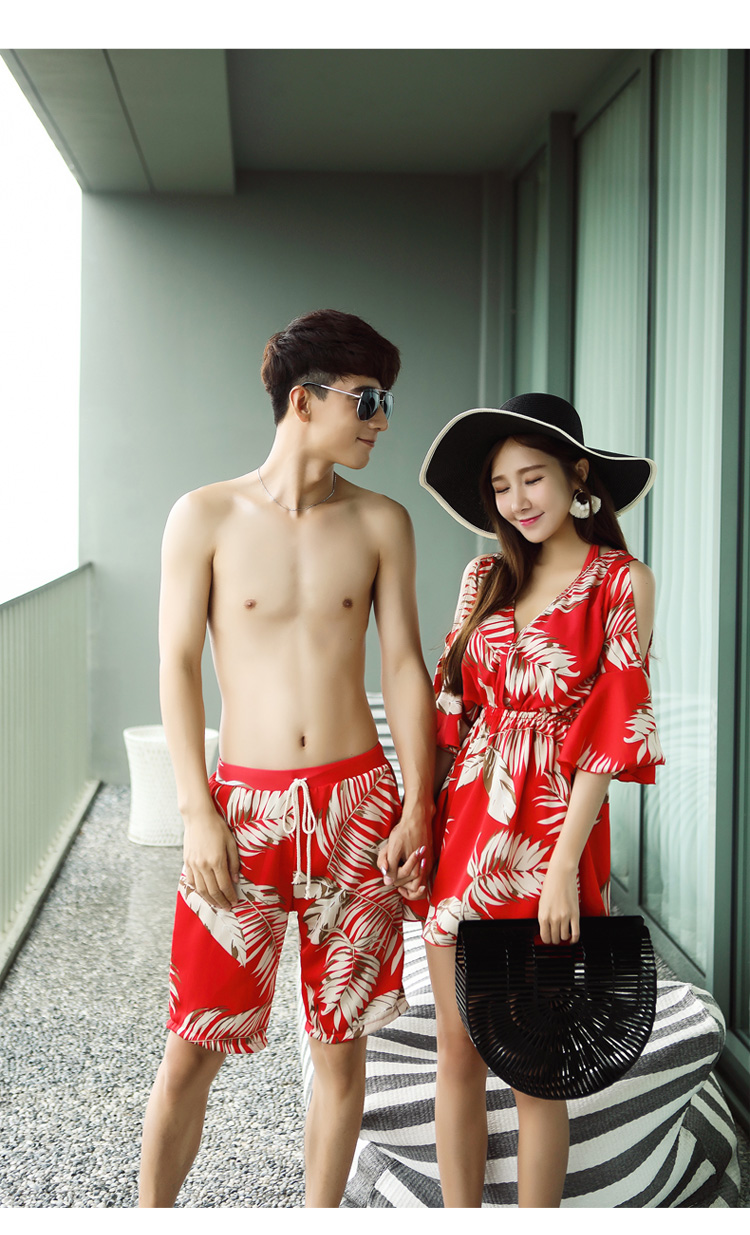 Bộ đồ bơi retro cho nữ Bộ bikini 3 mảnh Bộ đồ bảo hộ Trump Trump tay áo mỏng lệch vai 	đồ đôi đi biển màu xanh