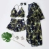 Cặp đôi đồ bơi nữ váy ba mảnh bikini bikini ngực nhỏ tập hợp những người yêu thích áo tắm mỏng gợi cảm 	đồ đôi đi biển cho mẹ và bé trai Vài đồ bơi